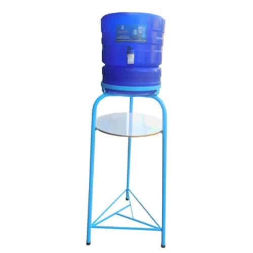 Base metálica mas Surtidor RS Azul para bidon de agua 20 litros